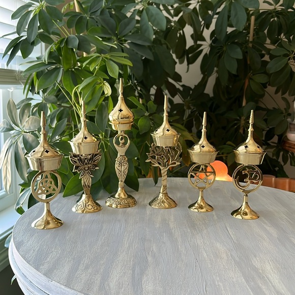 Brass incense holder (one) - Picture 3 of 5